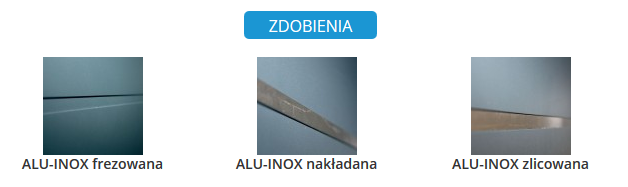 Zdobienia drzwi Gerda ATI ALU DORFEN