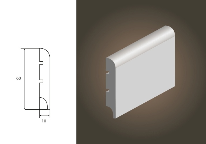 LISTWA PRZYPODŁOGOWA CLASSIC R10 mini