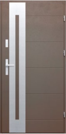Drzwi WIKĘD do mieszkań wzór 26 Iron RC2 Inox Obustronny