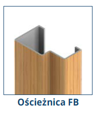 Drzwi Gerda TT Optima 50 - Ościeżnica FB