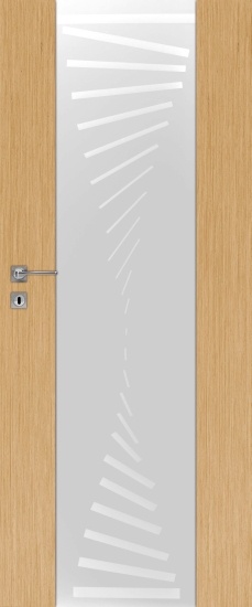 Drzwi wewnętrzne DRE VETRO natura A4 - widok frontalny