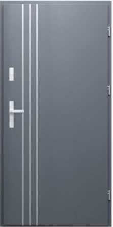 Drzwi WIKĘD wzór 32A IRON RC3 INOX