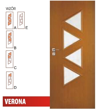 Drzwi wewnętrzne VERTIM Verona wzór A