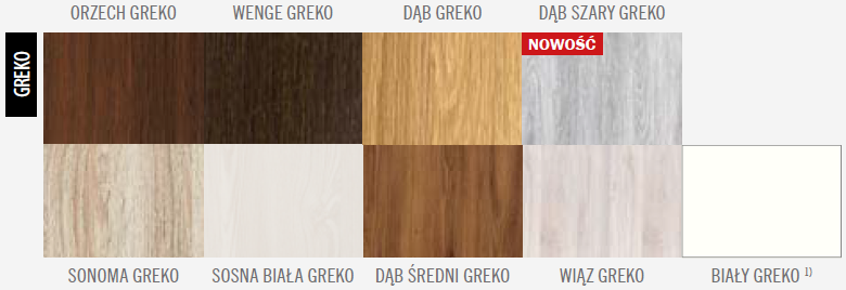 Kolory drzwi ERKADO DAGLEZJA 8