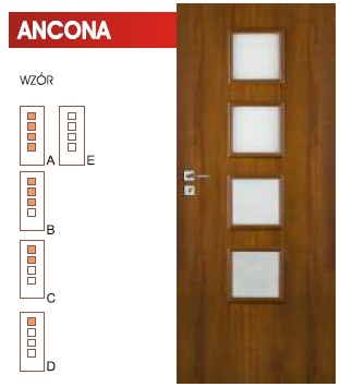 Drzwi wewnętrzne Vertim Ancona wzór A