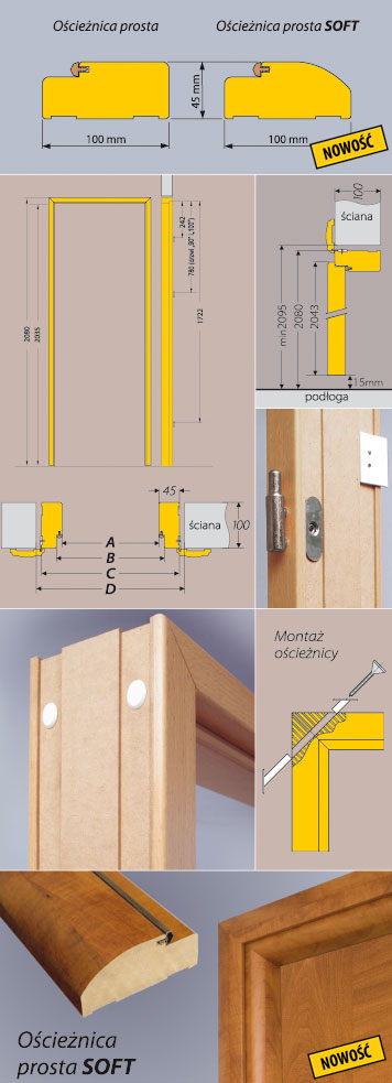 Ościeżnica prosta SOFT DRE