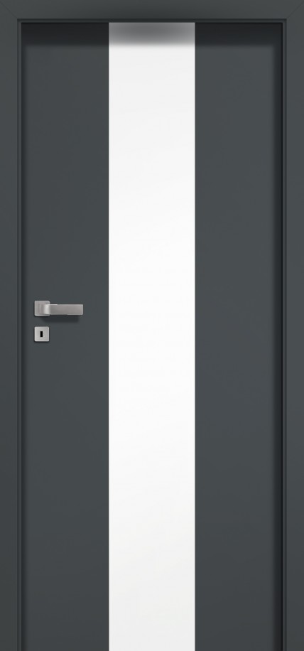 Drzwi POL-SKONE Creato A03 szyba laminowana biały mat