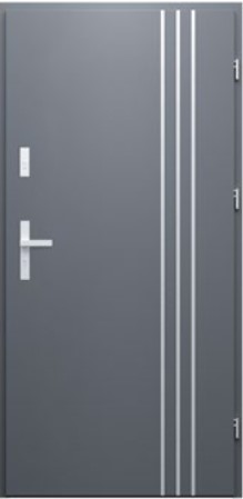DRZWI WIKĘD DO MIESZKAŃ WZÓR 32B IRON RC3 INOX