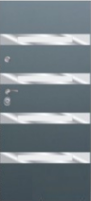 Drzwi zewnętrzne Delta SPECIAL 2 GŁADKIE LINEA4 INOX