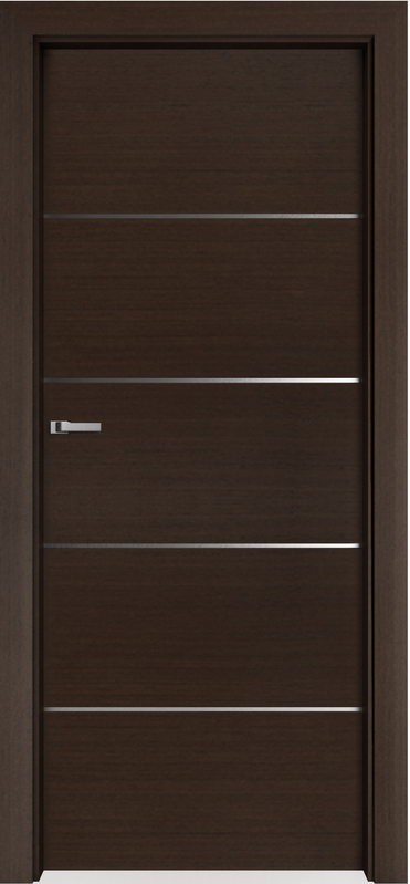 Drzwi wewnetrzne Interdoor ALBA 4 - wstawki metalowe