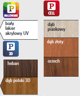 Kolory drzwi Dre Duo 40