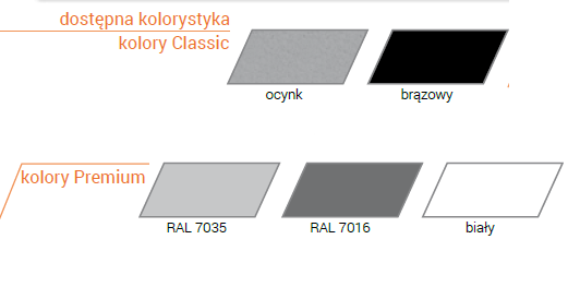 Drzwi stalowe MIESZKO 40 mm TECHNICZNE dostępne kolory