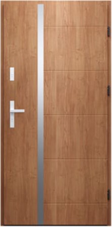 DRZWI WIKĘD DO MIESZKAŃ WZÓR 41 IRON RC3 INOX Obustronny